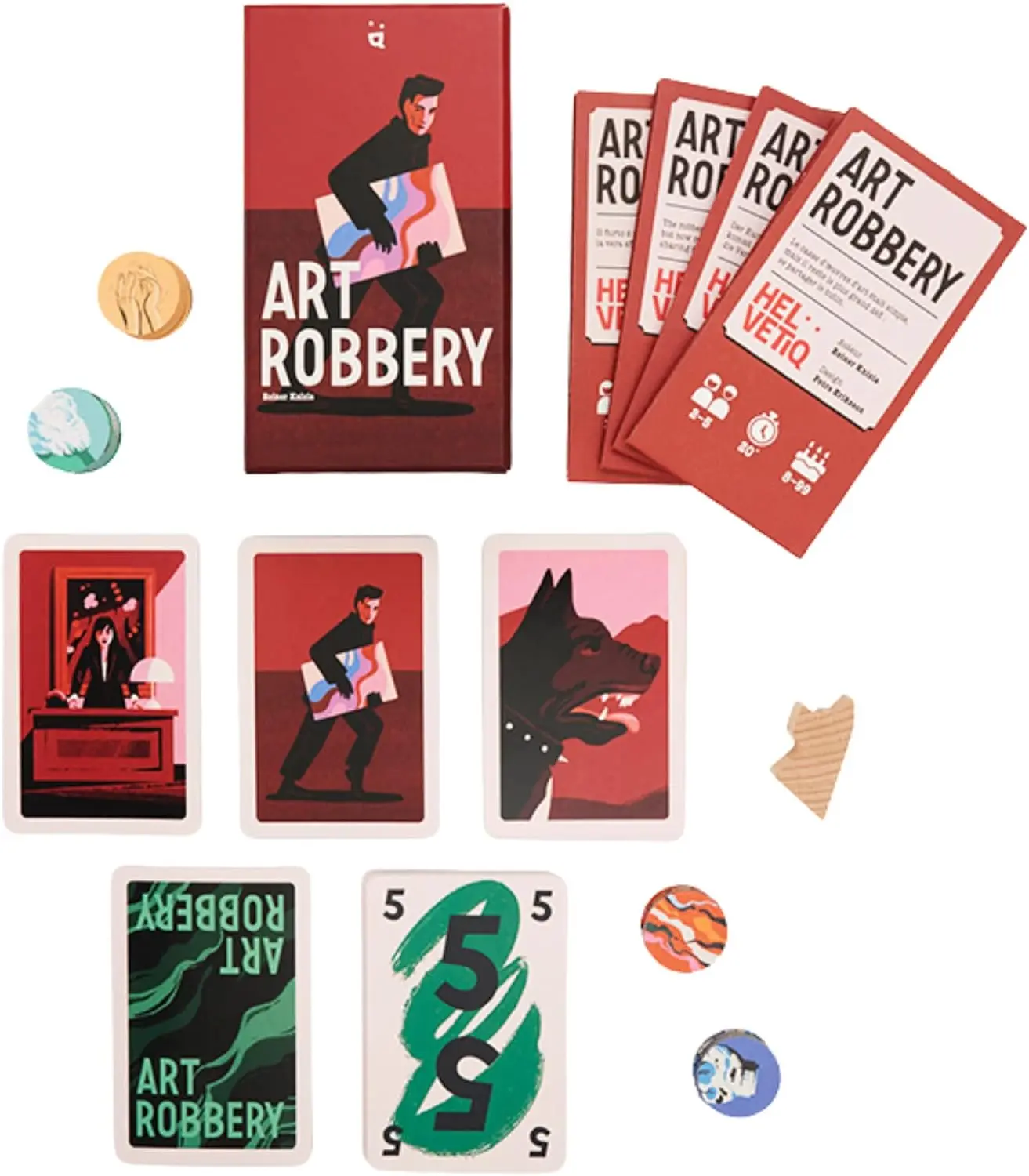 Art Robbery | Card Game | Ages 8+ | 2-5 Players | 20 Minutes Playing Time