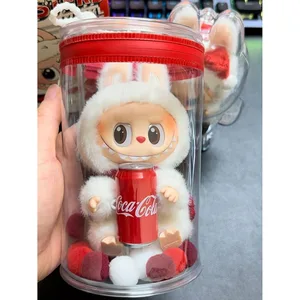 Labubu Coca Cola سلسلة فساتين جميلة وملابس أزياء واقي درع شفاف Labubu حقيبة تخزين شفافة أفضل 10 مبيعات لمحفظة كوكا - رقم 7