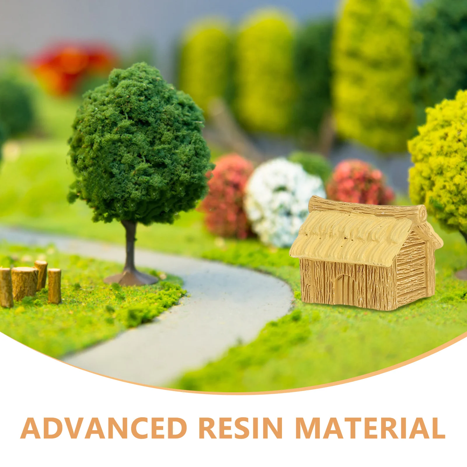 تماثيل صغيرة من الراتنج، منازل صغيرة للحرف اليدوية، حلي البستنة، إكسسوارات بيت الدمى، ديكور على الطراز الأوروبي #6