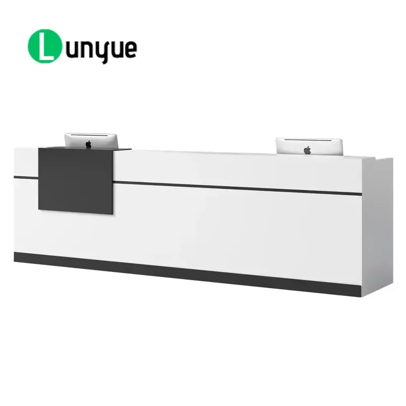 Minimalist Front Desk Reception Counter for Hotel Office New Design Modern Reception Table Business Lobby Furniture