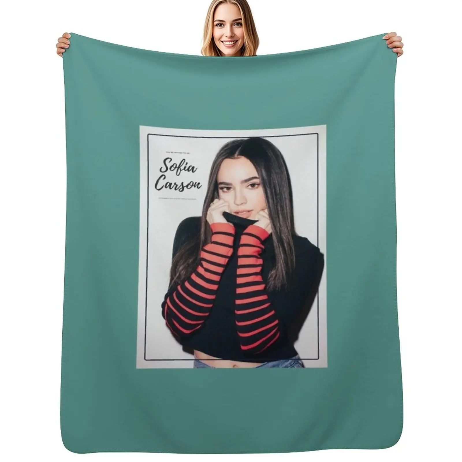 

Sofia Carson Throw Blanket Luxury St bed plaid Weighted for sofa Blankets