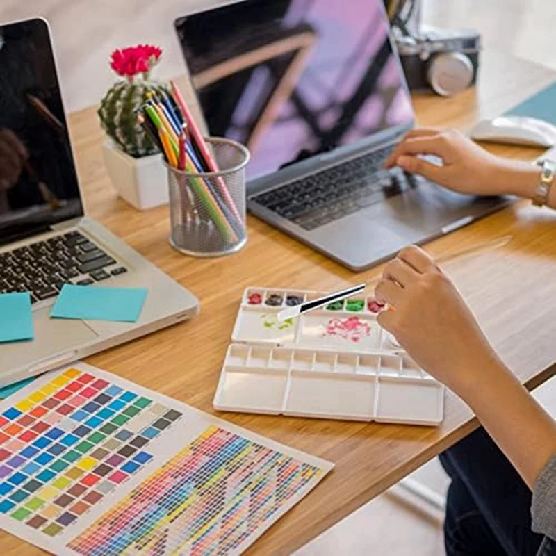 طقم فرش طلاء نايلون لطلاء الأكريليك بالألوان المائية ، فرش ، مستلزمات فنية ، 6 صبغ