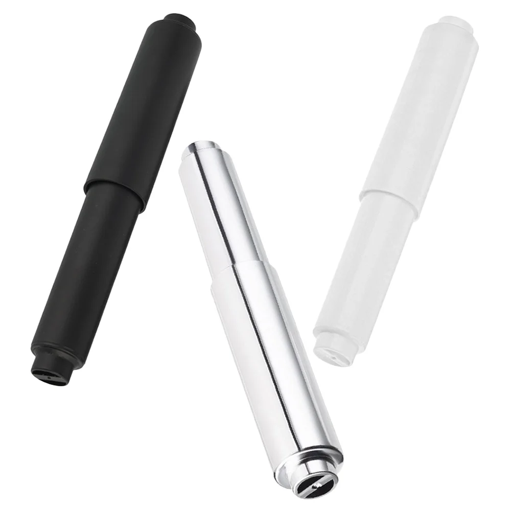 3Pcs Toilet Paper Replacement Rods Sturdy Metal Extender for Wall Mount Holders Quick Release Design Fits All Standard Tissue