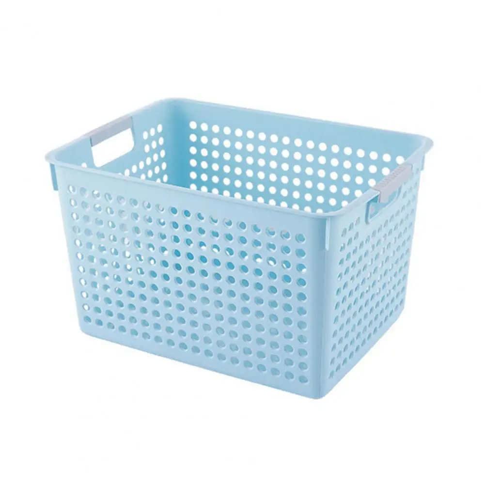 Storage Basket Versatile Hollow Design Storage Box Space-saving Organizer for Clothes Toys Food Ventilated Storage Basket