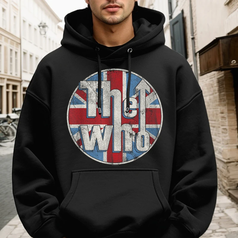 The Who Official Distressed Union Thanksgiving Day Round Neck Hoodies long Sleeve Lose Sweatshirt Family Normal Hoodies