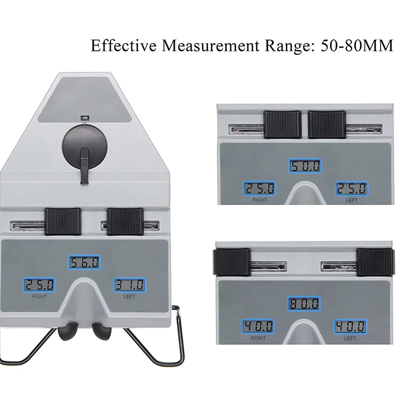 Pupilometer Optik Digital PD Meter dengan Lampu Target LED di Dalamnya