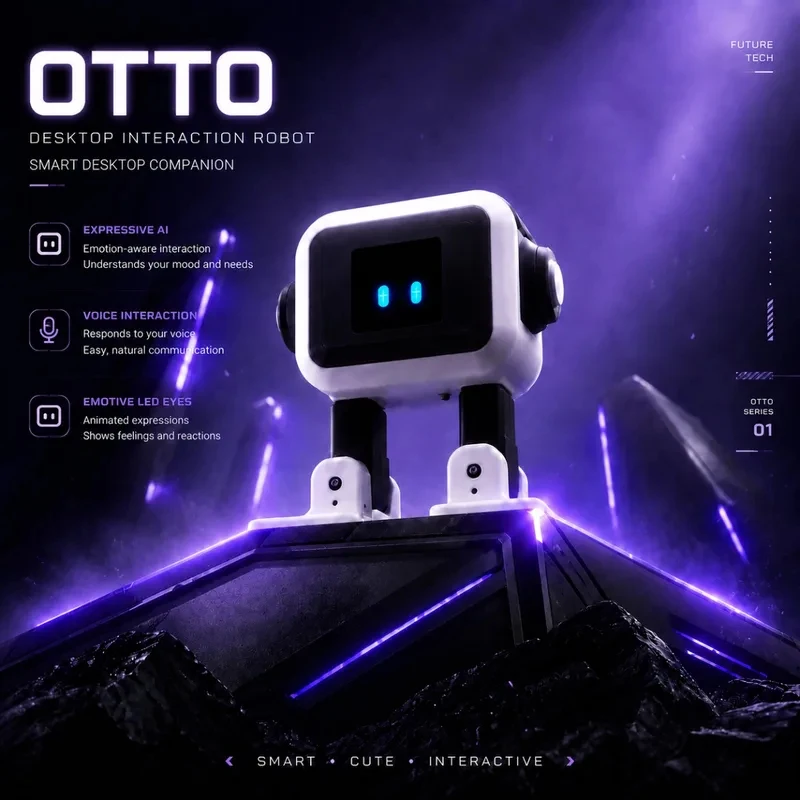 Multifunctional EMO AI Robot Smart Voice Chat Robot Dancing Robot Personalized Customized Robot For Children Entertainmente.