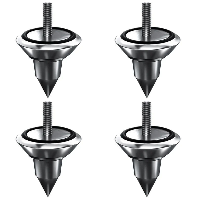 B63B-HIFI Audio Speaker Amplifier Shock Absorbing Foot Cone Feet Base Nail Isolation Spikes Stand Pad,4PCS M6 Foot Nail