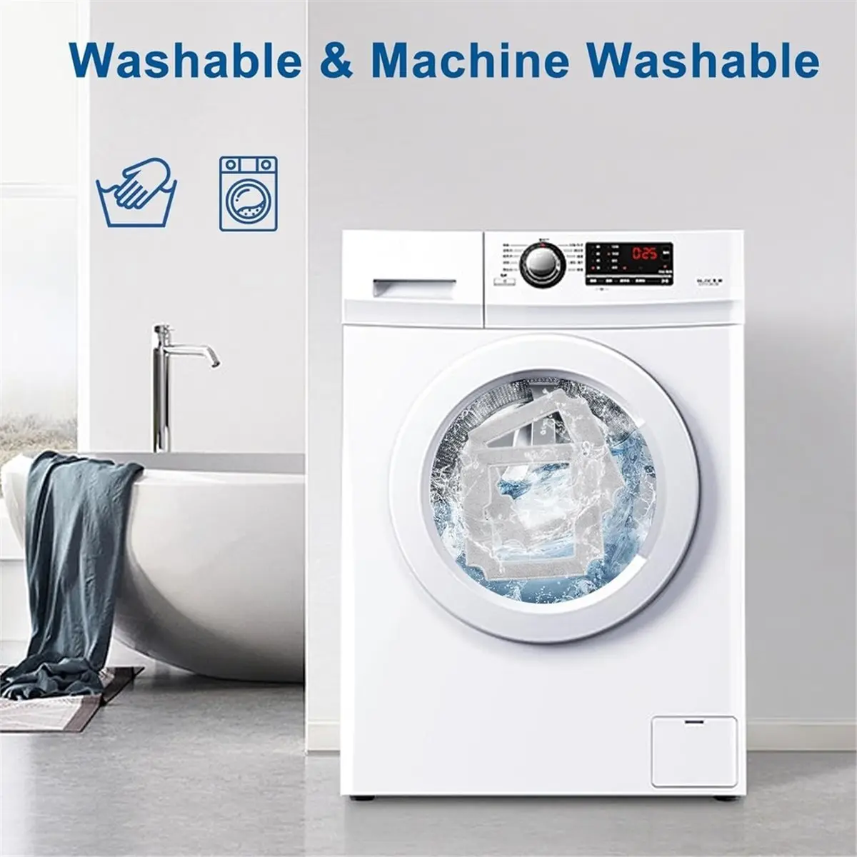 16 Pack Cleaning Pads for WINBOT MINI2 Window Cleaning Robots, Washable Microfiber Mop Pad Window Cleaning