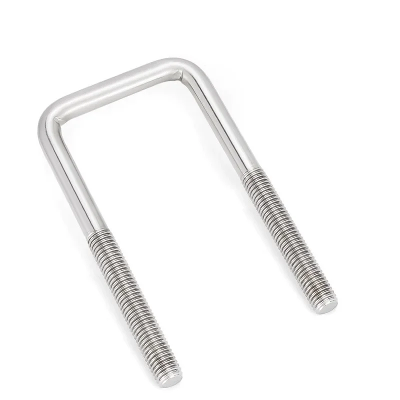 M6 M8 M10 304 الفولاذ المقاوم للصدأ U-الزاوية اليمنى الترباس مربع مسمار مزلاج U-الترباس لقط المسمار