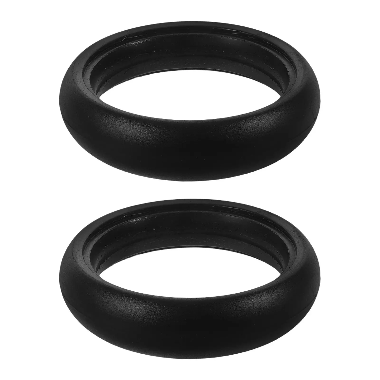 

2Pcs Baby Stroller Wheel Rubber Tire High Elastic Smooth Swivel Universal Pushchair Outer Tire Replacement Infant Buggy