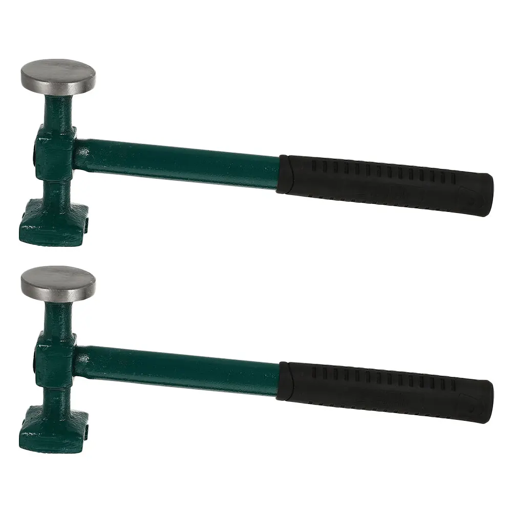 

2pcs Sheet Metal Precision Automotive Repair Tool Steel Handle Body Panel Hammer Car Dent Removal Hammer For Door Skin Auto Body