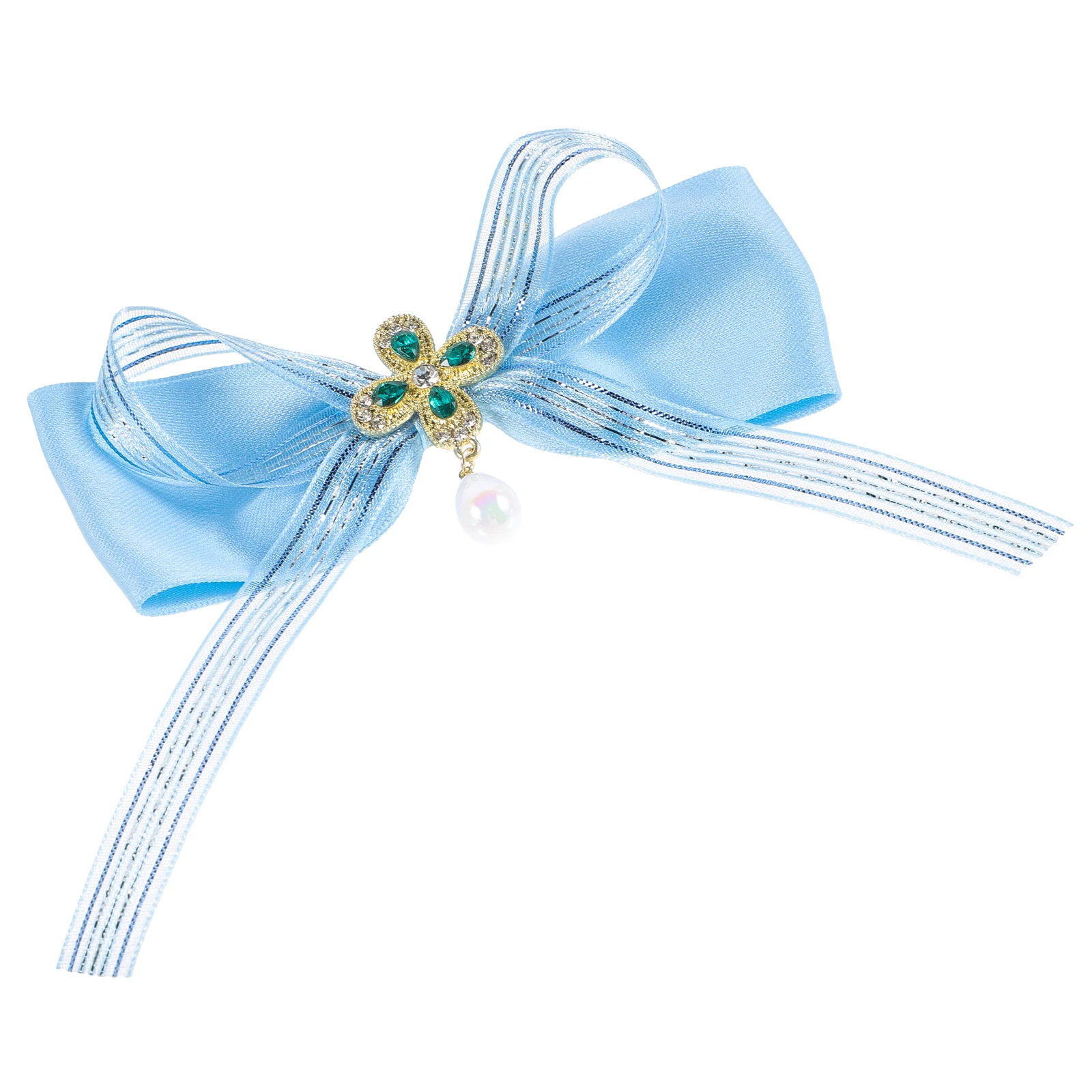 

Emerald Bow Pearl Pendant Brooch Pin Women Lapel Pins Cute Brooches Suit Accessories Campus Style Tie Collar Flower
