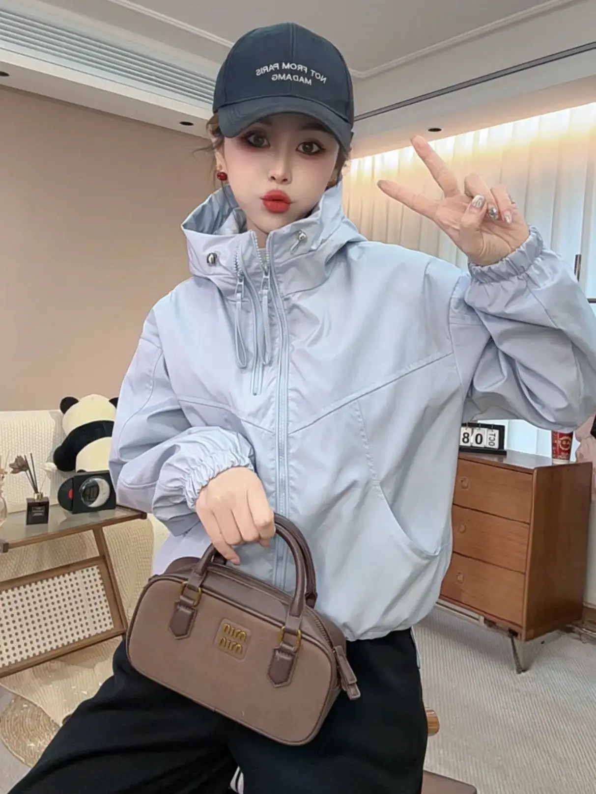 Korean Style Casual Short Women's Jacket 2025 Spring New Loose Versatile Small Size Coat Top Trendy Commute Windproof