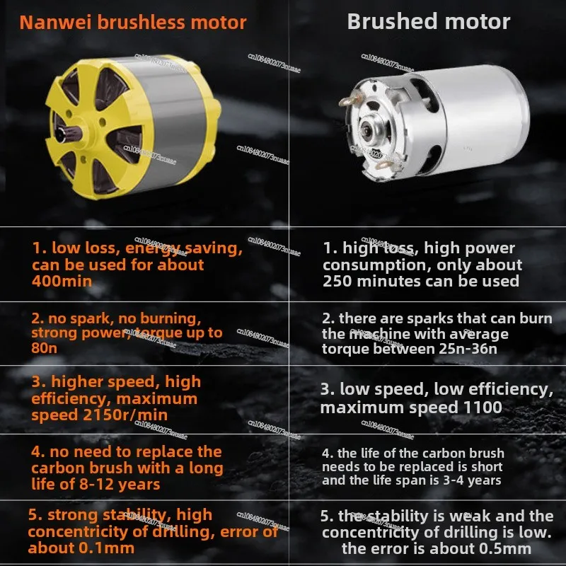 Brushless power tool charging lithium battery drill