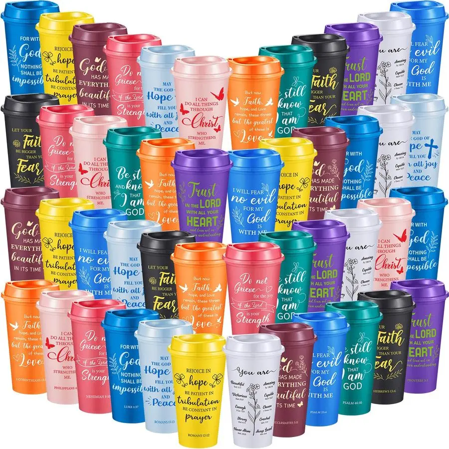 

Христианские чашки из шт. для женщин, рождественские христианские подарки, кофейные кружки с библейским стихом, 16 унций, религиозные стаканы, духовные чашки