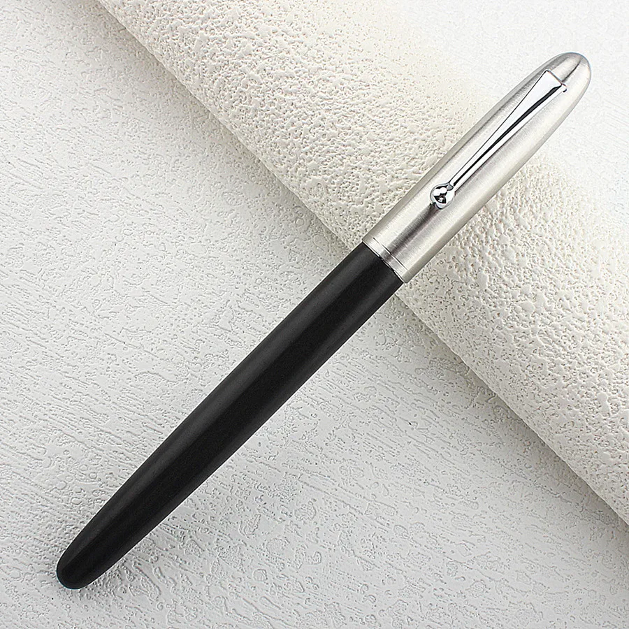 JINHAO 51A Wooden Fountain Pen Steel Cap Brand New 0.38mm/0.5mm Nib Ink Pen