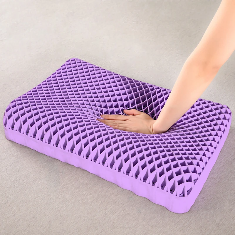 

Pectin Pillow Breathable Air Layer TPE Pillow Washable with Water, Zero Pressure Cervical Neck Latex Adult Single Pillow