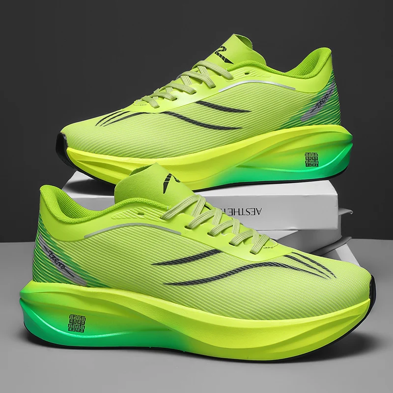 

Men's sports shoes, lightweight carbon plate racing running shoes, winter shock absorption, anti slip, wear-resistant, breathabl