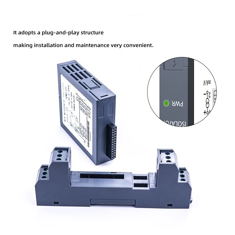 

Подключаемый тип изолятора сигнала постоянного тока, 4-20 мА, пассивный канал, 1 в 1, выход постоянного тока, преобразователь тока и напряжения, изоляция обнаружения сигнала