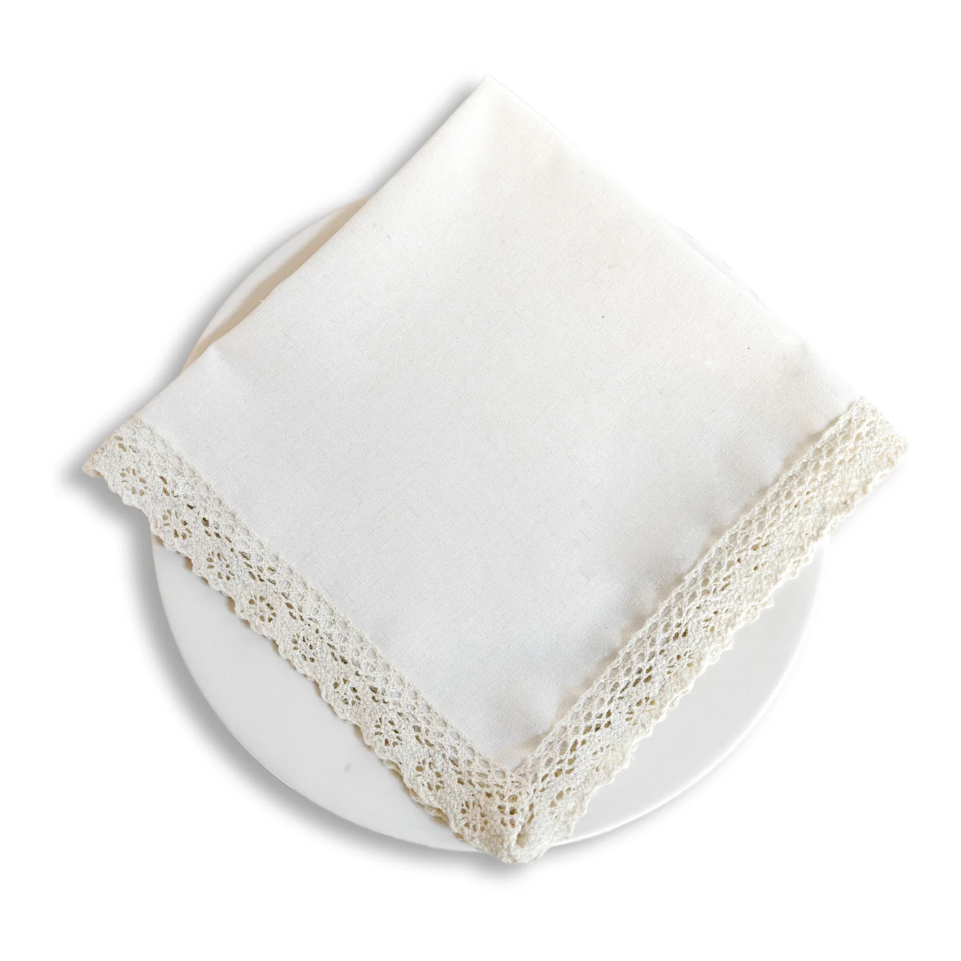 

Natural Cloth Napkins 12pcs Linen Cotton Dinner Napkins - Reusable Napkins Perfect Table Napkins for Family Dinners, Weddings
