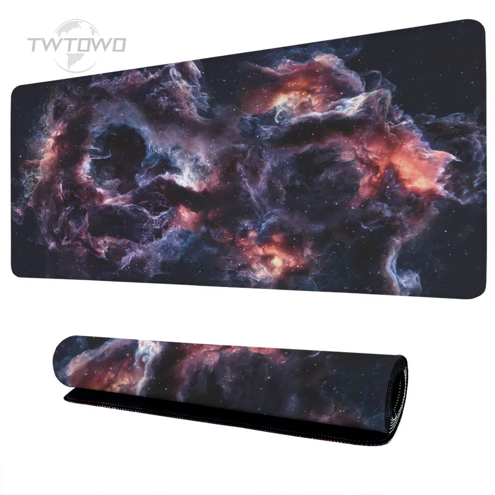 Custom Non-Slip Mouse Pad, Gamer, Espaço, Céu Estrelado, XL, Grande, Computador Mousepad, Escritório, Borracha Natural, Tapete de Tabela, XXL, Novo