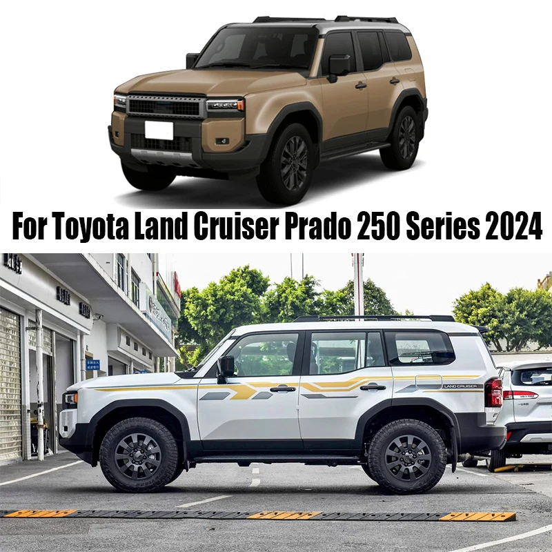 For Toyota Land Cruiser Prado 250 Series 2024 Imitation high-end car body decoration stickers car exterior decoration stickers