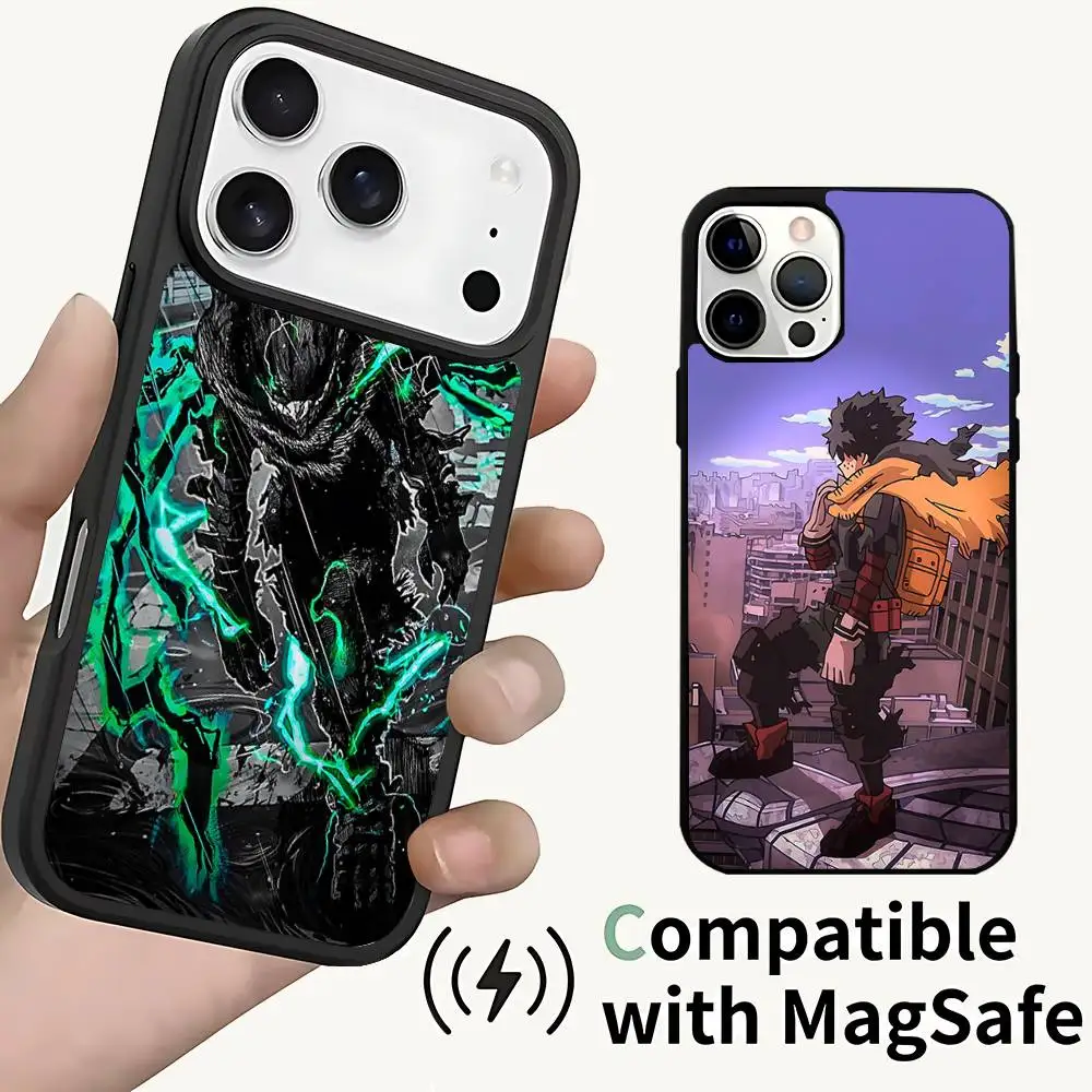 

My Hero Academia Deku Phone Case For iPhone 17,16,15,14,13,12,11,Pro,Max,Plus,Mini,SE4,E Magnetic Magsafe Wireless Charging