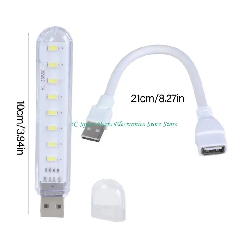 SZ USB LED Light with 8 LEDs and Adjustable Hose for Camping, Fishing, Outdoor Event Dorms Bedrooms Convenient Lighting