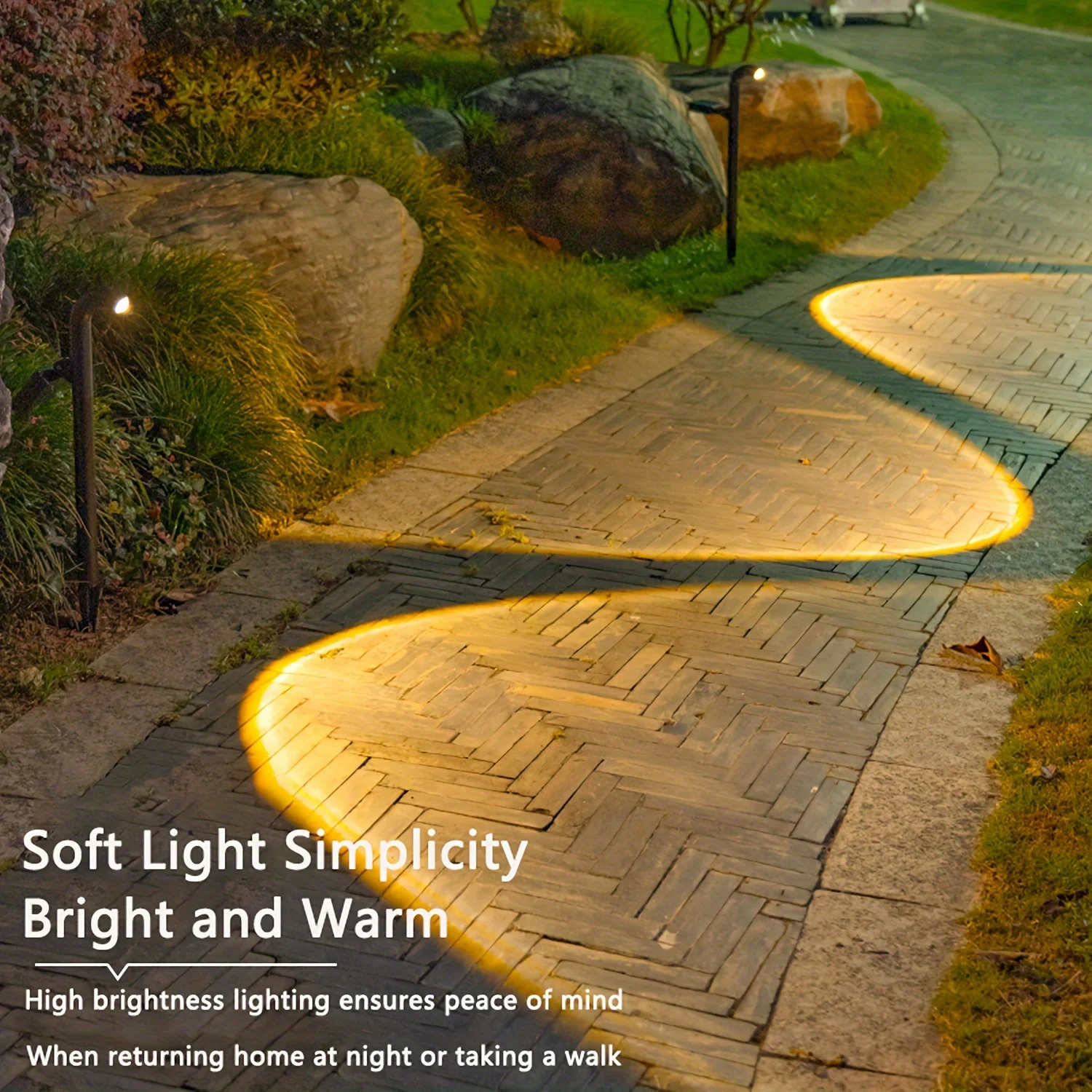 

Solar Pathway Lights Solar Light Outdoor Waterproof IP55 Solar Stake Light Courtyard Lawn Walkway Lane Landscape Lighting