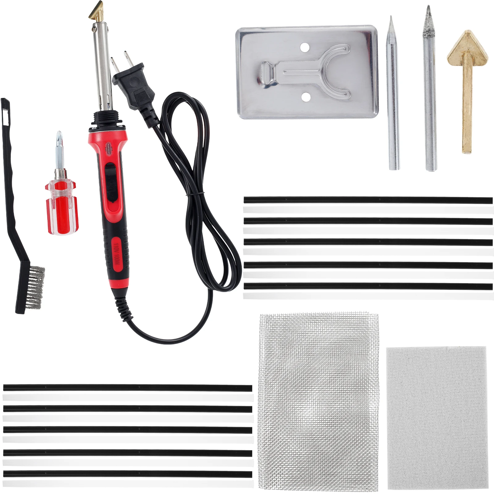 

100W 2-In-1 Plastic Welder Soldering Iron Kit Fast Heating Electric Plastic Welders Surface Repair Tool for Car Bumper Dashboard