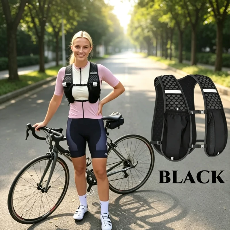 Biking Running Storage Vest Backpack/* Lightweight Running /Vest Reflective Hydration Water Chest Pack Phone Storage Pocket 2027