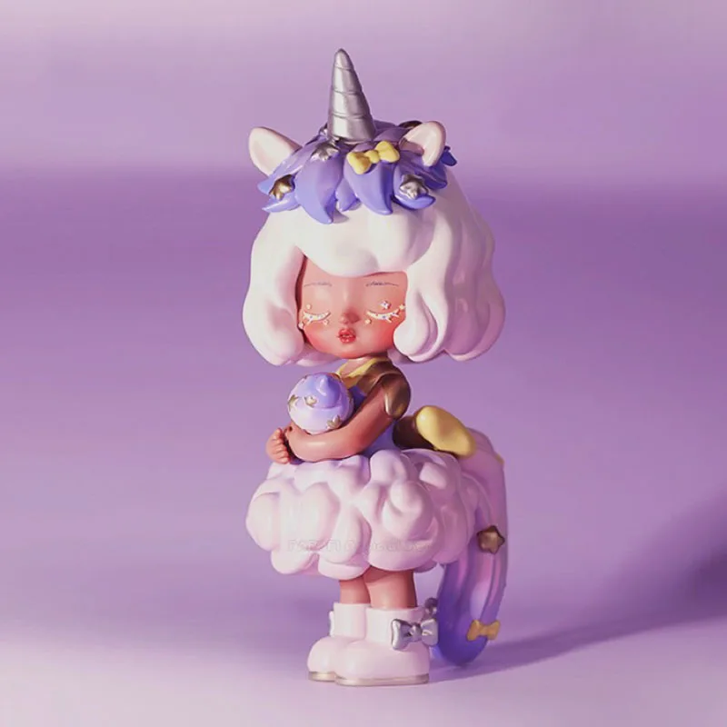 LIILA Starry Unicorn PVC Action Figure Kawaii Ornaments 100% Original Genuine Collection Model Doll Toys Real Shot