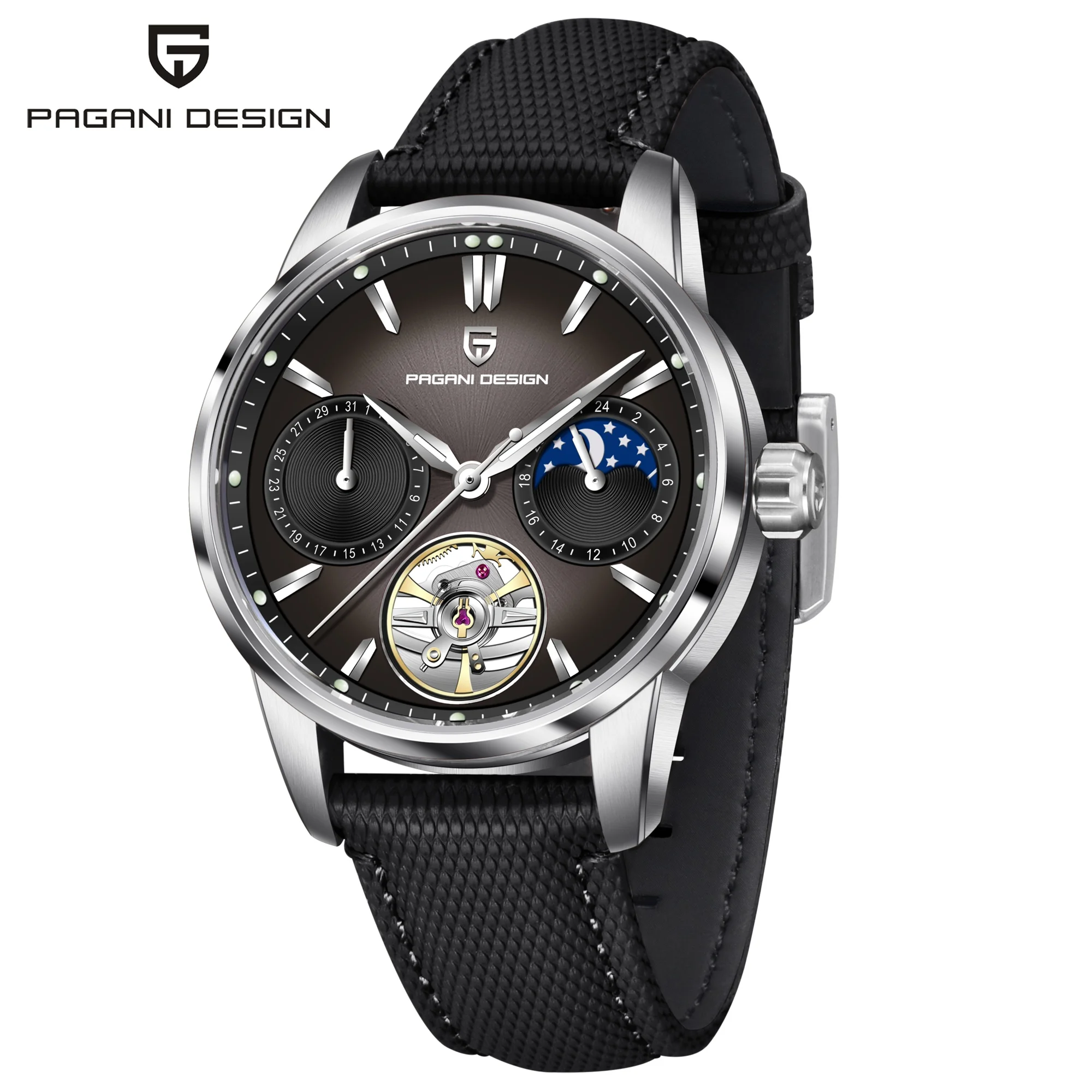 PAGANI DESIGN 2026 Heren Mechanisch Horloge E3255Y 41mm Saffierglas Roestvrij Staal Kalender Waterdicht Reloj Hombre