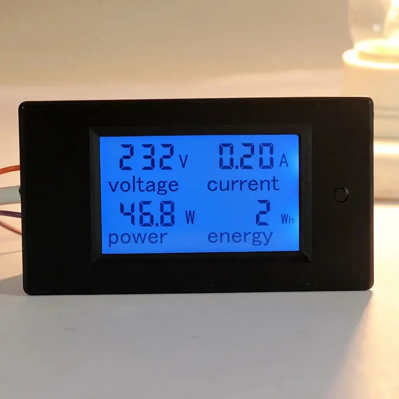 20A AC 80-260V 0-100A DC cyfrowy amperomierz wyświetlacz LED woltomierza licznik energii mocy 12V 24V 110V 220V próbnik napięcia