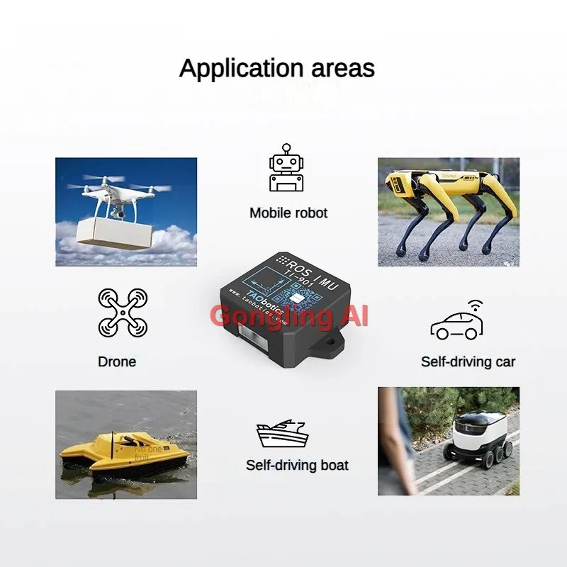 Image 4: Module IMU 9 axes pour robot ROS, capteur d'attitude ARHS, interface USB, gyroscope, accéléromètre, magnétomètre, pièces programmables pour robot DIY