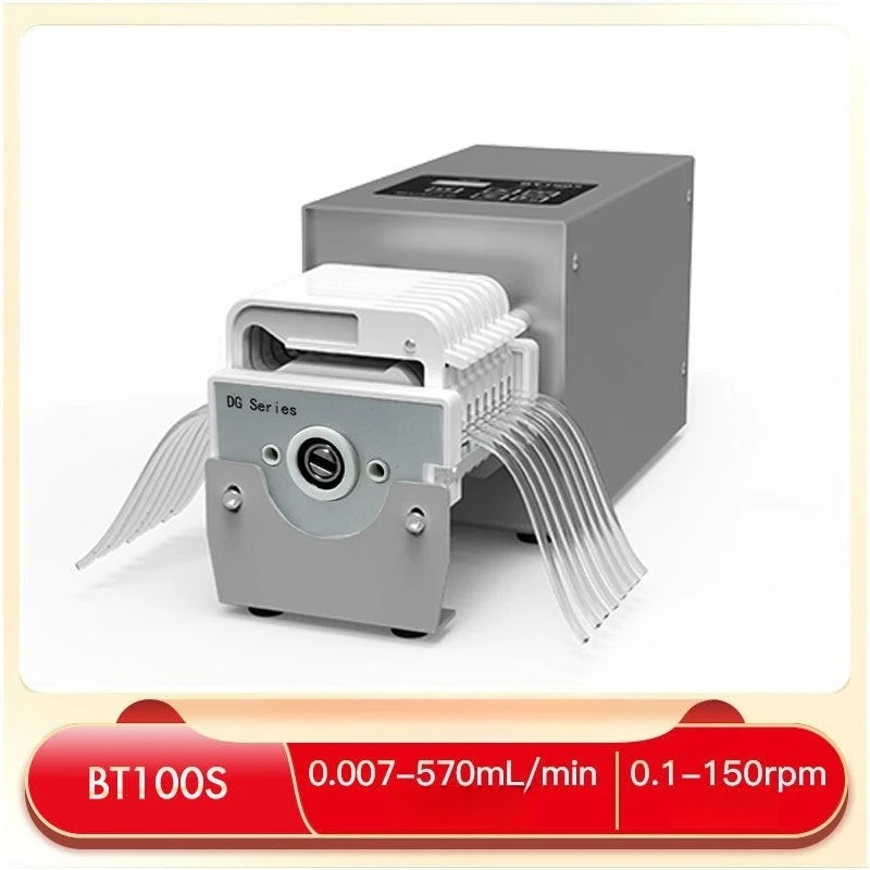 

BT100S Multi-channel Peristaltic Pump Lab Perfusion Chromatography Filtration Low Pulsation Hose Sampling Constant Current