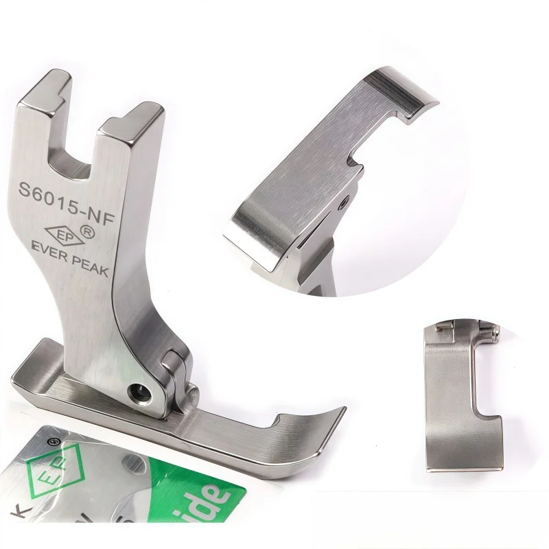 1 قطعة Ep S6015-Nf قطعة قدم الضغط في ماكينة الخياطة سوينغ إبرة اليمين قدم أحادية 1.5 مللي متر إجمالي العرض 7.5 مللي متر ماكينة خياطة صناعية #1