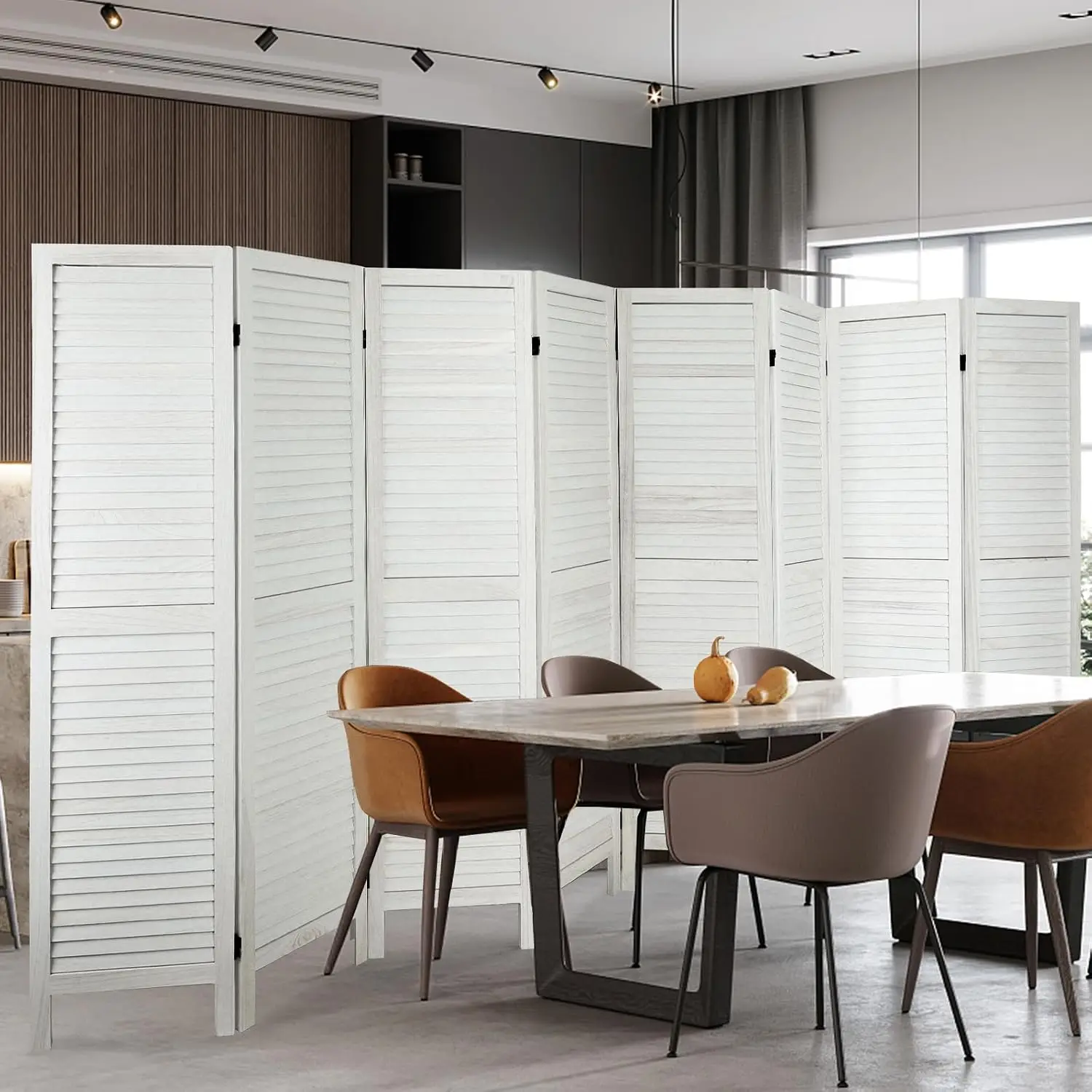8 Panel Room Dividers and Folding Privacy Screens, Room Divider Screen, Wall Divider for Room Separation, Room, Customized