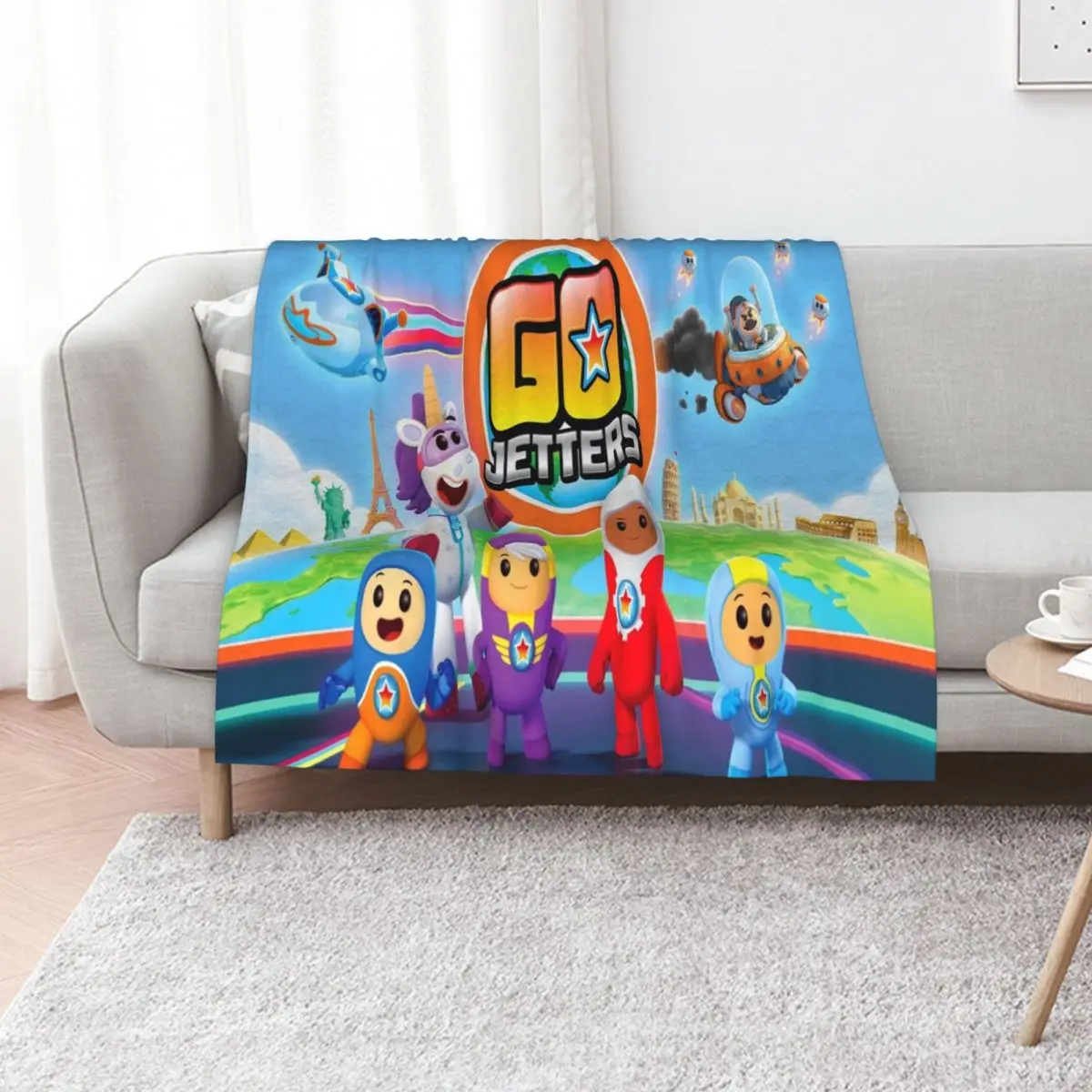 Go Jetters Gift For Fans go jetters costume Throw Blanket Breathable Lightweight Blanket for Adults Kids