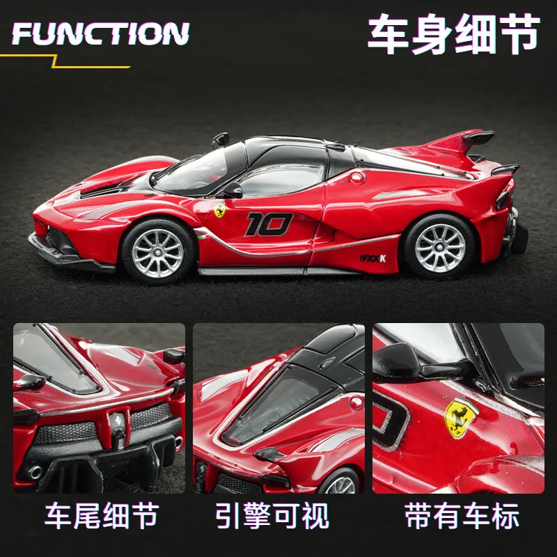 Bburago 1:64 Diecast Car Model Ferrari Fxx K Collectible Alloy Vehicle Toy Diecast Race Play Vehicles Collectible Gift for Boys view 2