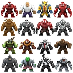 Marvel Action Figure Mini Block Adult Super Hero Series Hulk Spider Man Children's Puzzle Combination Block Toy Gift