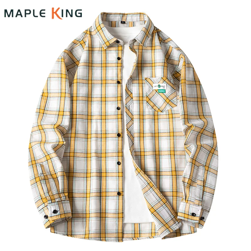 

Shirts Designer Men Plaid Cardigan Hombres 2024 Luxury Top Long Sleeeve Casual Hip Hop Streetwear Couple Shirts Chemises Homme