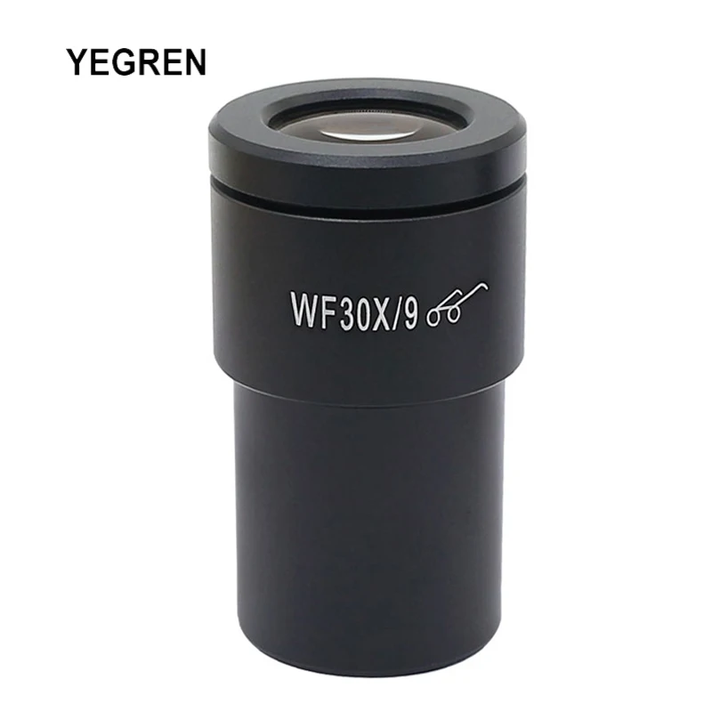 WF30X/9 High Eye-point Eyepiece Wide Field View Ocular Optical Lens for Stereo Microscope or Biological Microscope 30X WF30X