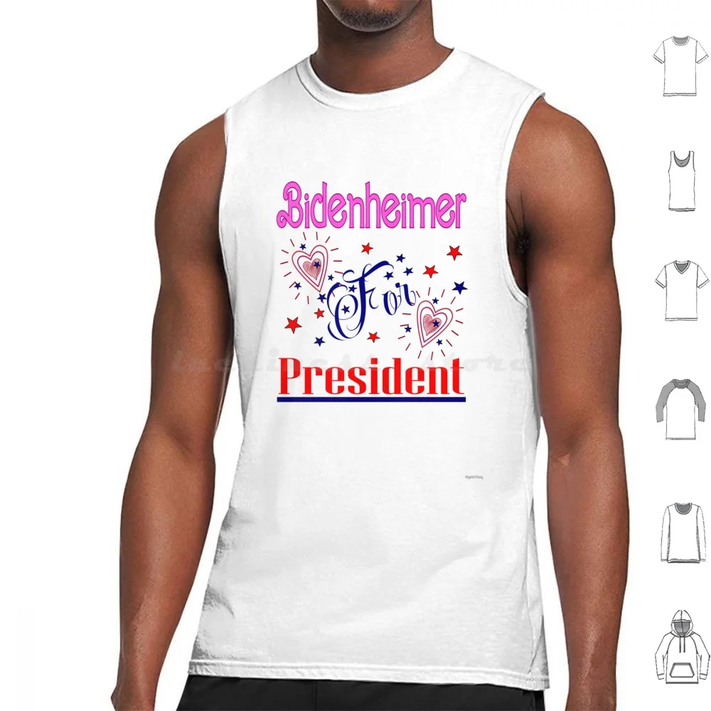 Bidenheimer-President Biden Meets The Allure Of And The Brilliance Of Oppenheimer. Tank Tops Print Cotton I Am Kenough Ken