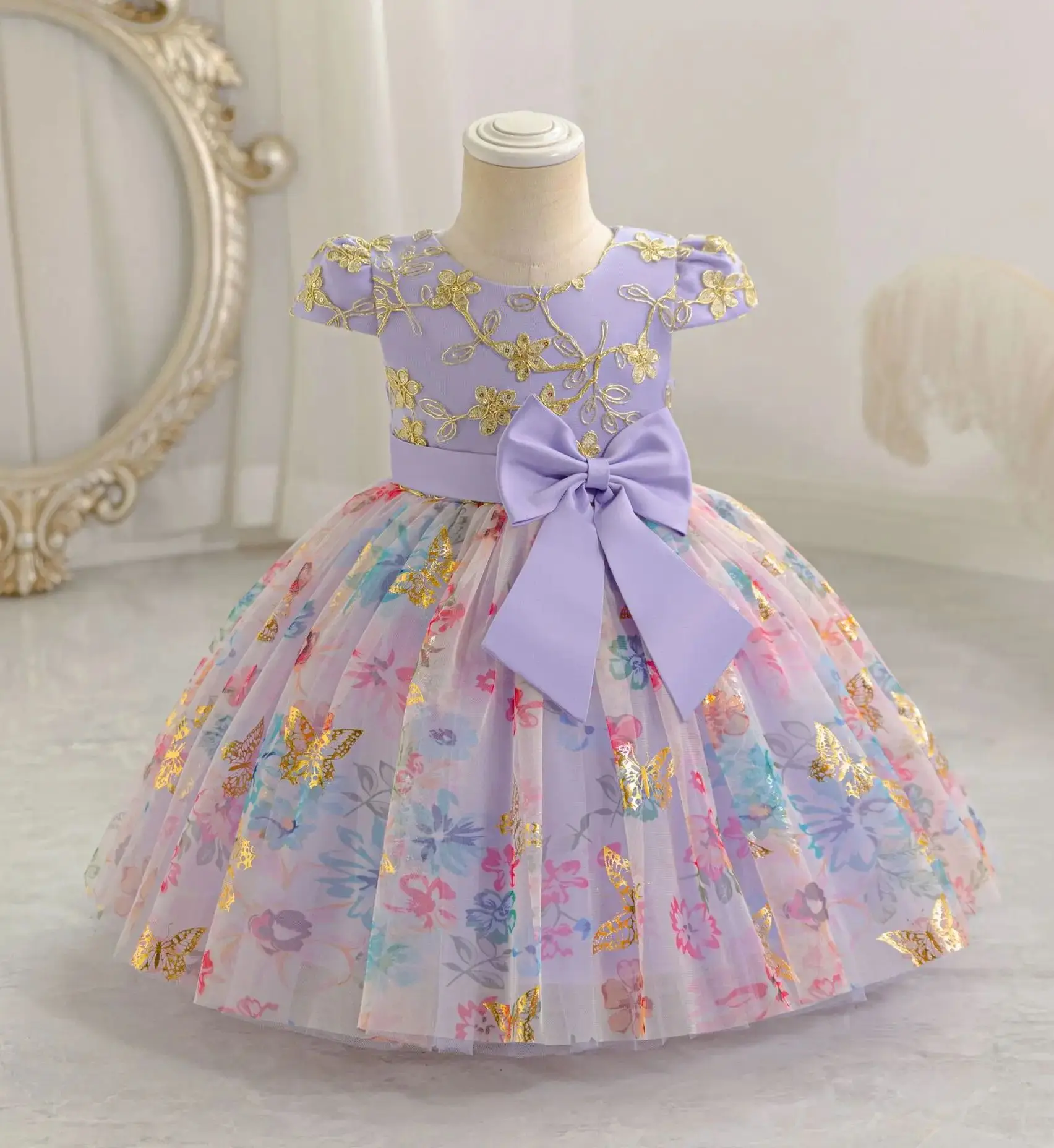 

Платье для маленьких девочек, детские платья принцессы для девочек, пышная детская одежда, бальное платье