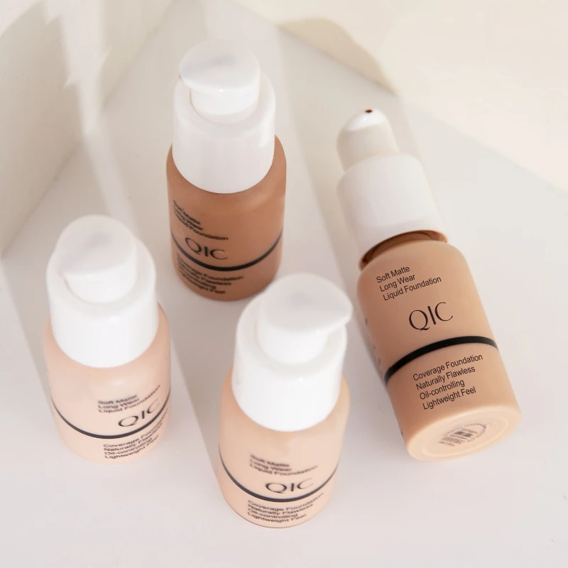 30g Liquid Foundation คอนซีลเลอร์ Natural Matte Oil Control ยาวนานกันน้ํา Oil-Control Face ธรรมชาติ 5 สี
