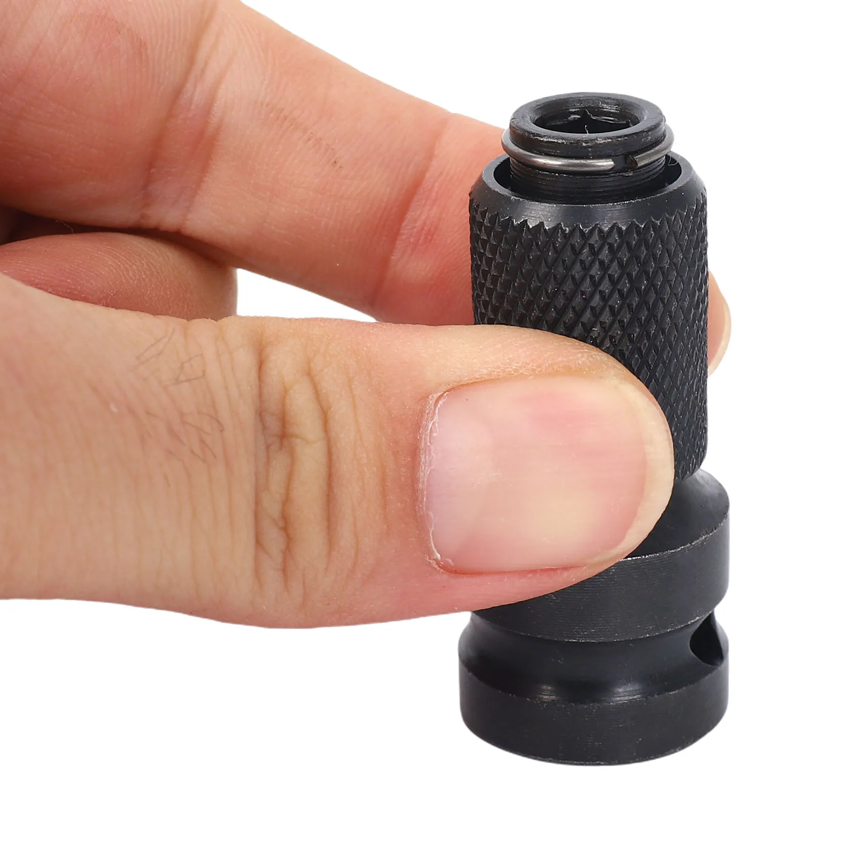 AEE6-2 Pack 1/2 Square Drive To 1/4 Hex Shank Socket Adapter Quick Release Chuck Converter For Impact Ratchet Wrench