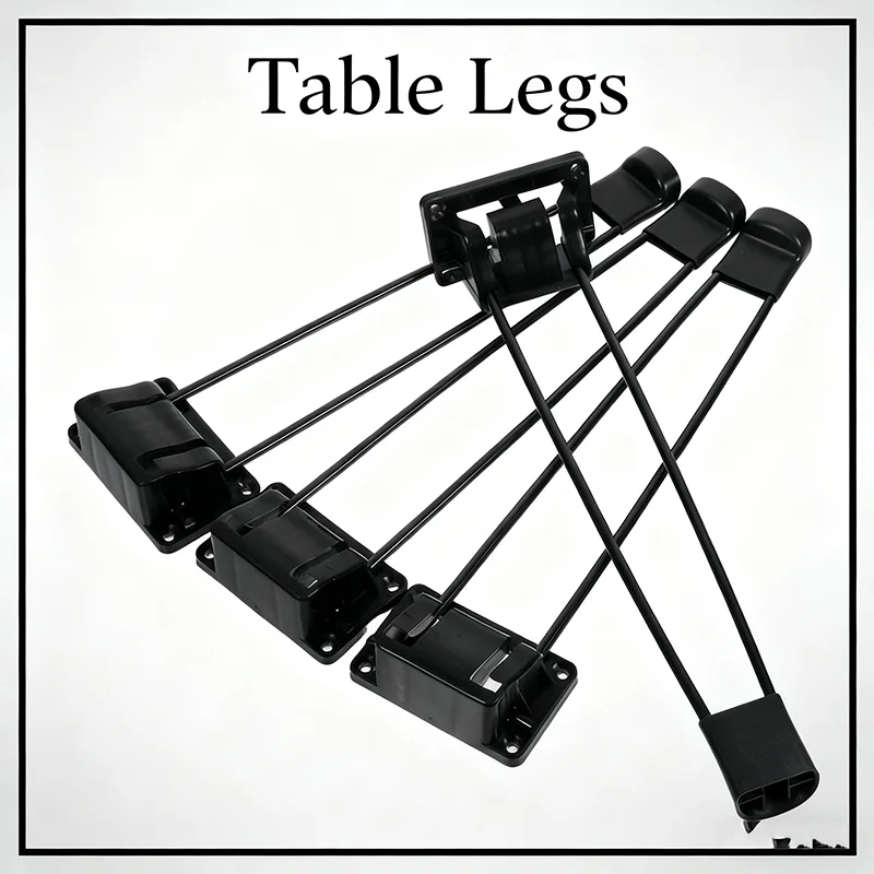 4 PCS End Table Legs Black Metal Hairpin Folding for Camping Diy Furniture Desk Legs Replacement For Tabletops Diy Desk
