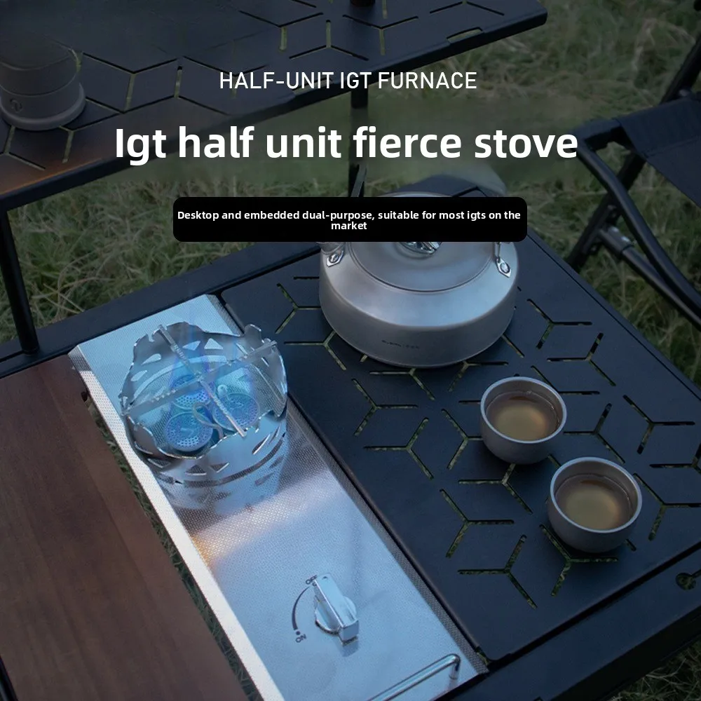 Outdoor Split Camping Portable Fire Windproof Gas Cassette Stove Cross-border Customization